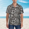 thumbnail image 4 of Daiia Bicycles Parts Hawaiian Shirt for Men Gentle Cotton Regular Short Sleeve Casual-XX-Large, 4 of 9