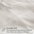 thumbnail image 2 of Bare Home Ultra-Soft Sheet Set - Premium 1800 Collection - Deep Pockets - 5-Pieces - Split King, Modern Plaid - Stone/White, 2 of 8