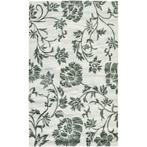 SAFAVIEH Soho Crystal Floral Wool Area Rug, Grey/Black, 7'6" x 9'6"