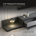 thumbnail image 4 of Extendable 118" Modern TV Stand with 3 Spacious Drawers, Adjustable Length Media Console for Living Room Light Gray/Dark Gray, 4 of 5