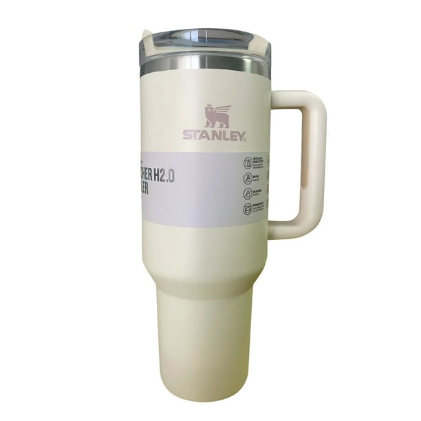 40oz Stanley Termo Vaso Acero Inoxidable Doble Capa, Vaso de acero inoxidable aislado al vacío, con agarradera y popote, termo para bebidas calientes y frías, Vaso de Viaje para (40oz-G)