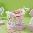 thumbnail image 3 of Miangastore 2pcs Kids Use Imitation Rattan Woven Basket Candy Storage Cart Shape Basket Party Supply, 3 of 8