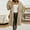 Khaki, variant on Women's Fuzzy Long Hooded Jacket Lapel Open Front Cardigan Button Down Teddy Coat Outwear With Pockets plus Size Ski Tops Women plus Size Light Jackets plus Size Coats Wool Women's plus Size Coats And