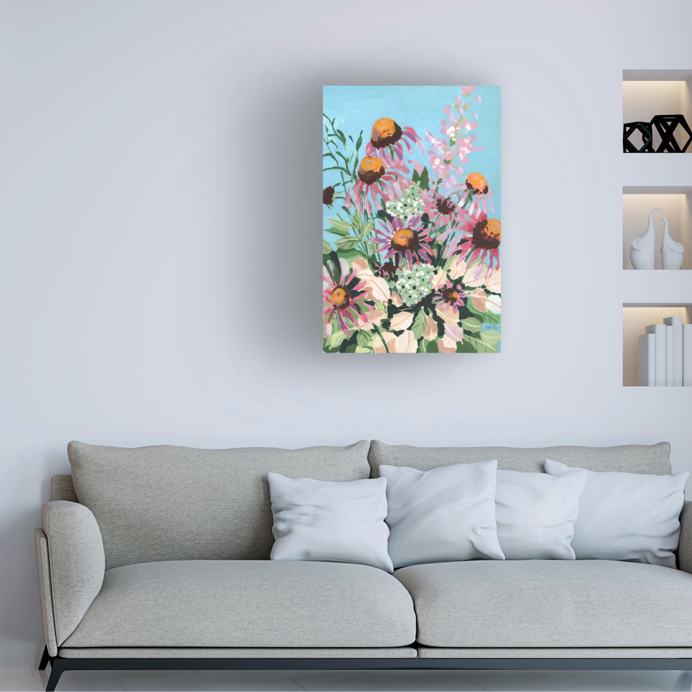 Trademark Fine Art Ania Zwara Echinacea Purpurea Canvas Wall Art