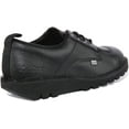thumbnail image 3 of Kickers Kick Lo Tumble Unisex Premium Leather Lace Up Shoes In Black Size 10M, 3 of 6