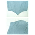 thumbnail image 3 of Hwmodou Women's Denim Vest Womens Denim Tube Top Zipper Back Strapless Bandeau Jean Crop Top Oversized Denim Vest, 3 of 9
