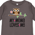 thumbnail image 4 of Inktastic Mema Loves Me Girl Owl Girls Long Sleeve Toddler T-Shirt, 4 of 5