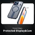 thumbnail image 2 of for iPhone 17 Pro Max Case with Kickstand, Support Wireless Charging, Compatible with Magsafe, Military-Grade Protection Shockproof Slim Fit Bracket Back Case for iPhone 17 Pro Max, Blue, 2 of 3