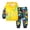 ZA-Yellow, variant on Boys Toddler Clothes Newborn Baby Boy Clothes Plaid Letter Print Long Sleeve Hoodies + Long Pants 2PCS Fall Winter Outfits Set Green Size,6-9 Months