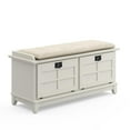 thumbnail image 4 of Homestyles Banc de Rangement en Bois Arts & Crafts en Blanc Cassé, 4 of 20