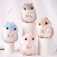 thumbnail image 5 of Llavero colgante de animales de peluche para niños, bolsa Kawaii, mochila, juguetes para niños, muñeca de hámster, regalo de cumpleaños, 10cm, 5 of 5