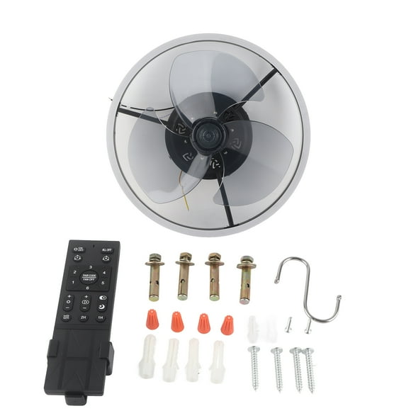 Lámpara de ventilador de techo con 6 velocidades, control remoto, 3 colores, LED, para sala de estar