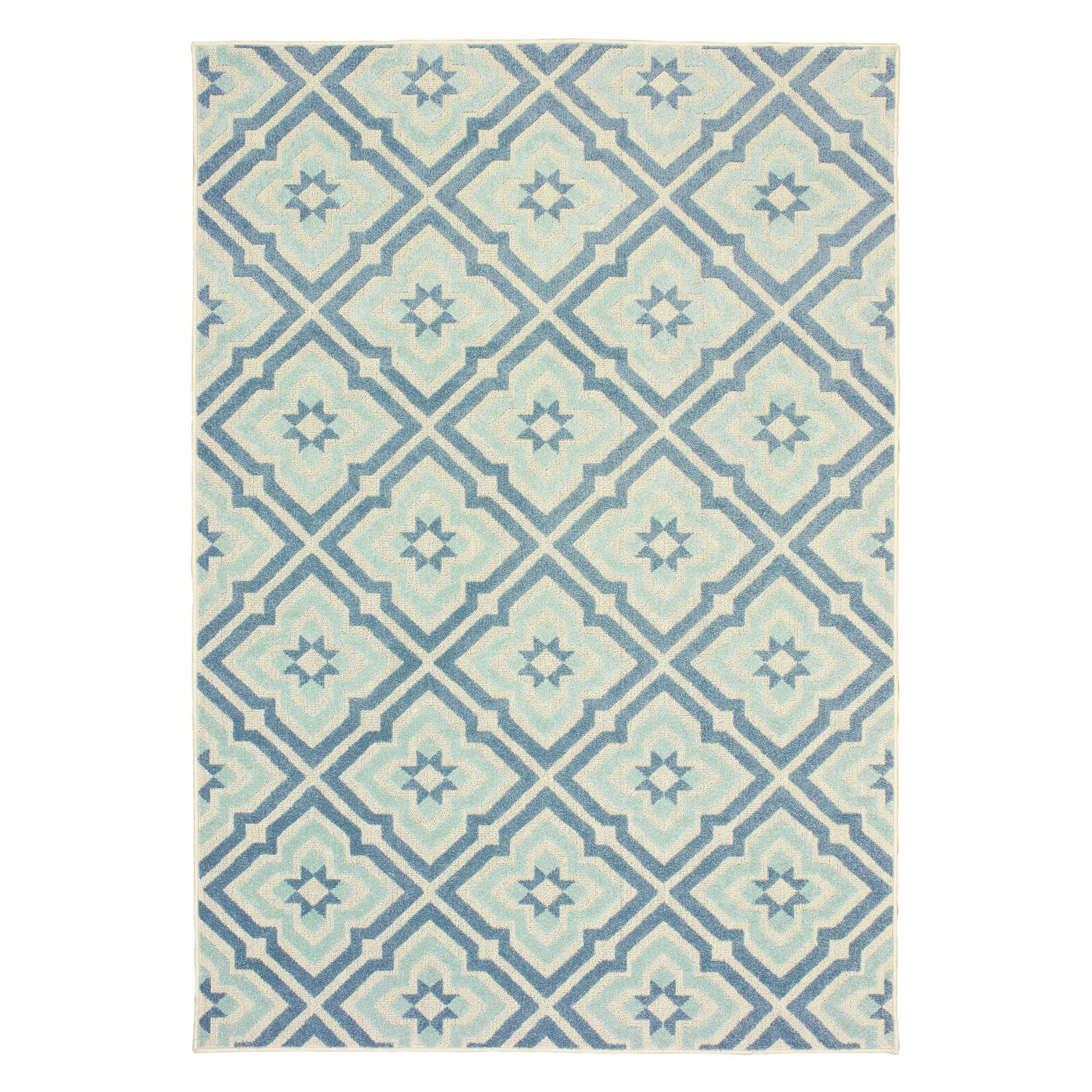 Avalon Home Bateau Trellis Indoor/Outdoor Mixed Pile Area Rug