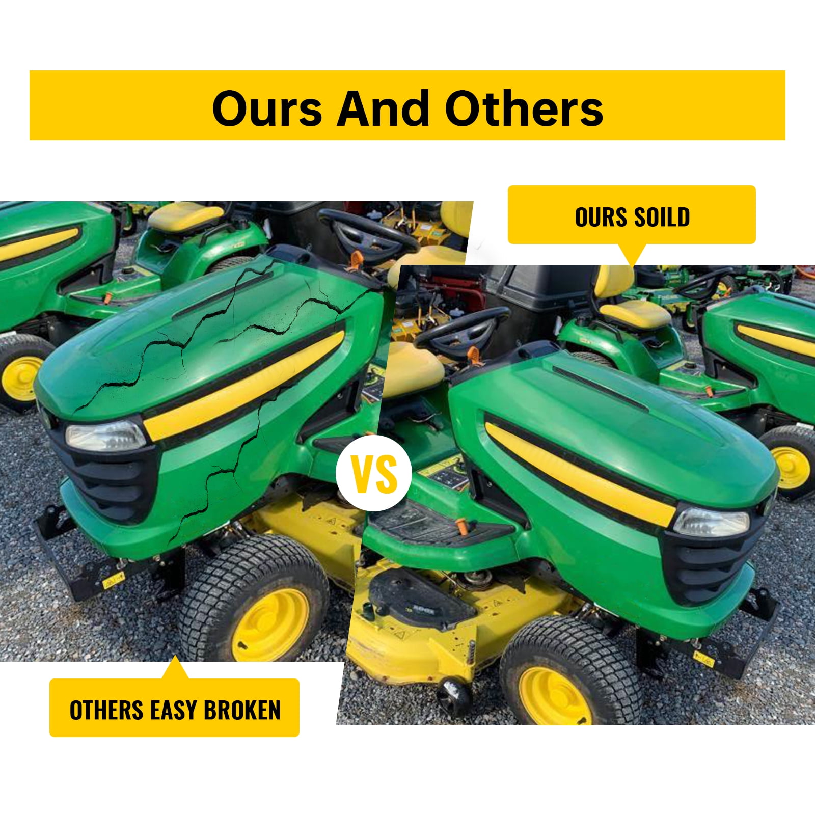 Kojem Front Upper Tractor Hood Fits John Deere X300 X300R X304 X305R X310 X320 X324 X340 X360 X500 X530 534 M152313 Lawn Mower