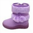 thumbnail image 3 of shqvo Toddler Snow Boots for kids Fashion Winter Plush Platform Boots Little Kids Ankle Boots Toddler Kids Wool Lined Slippers Girls Boys Outdoor Warm Indoor Home Anti- Trendy Mini Boots, 3 of 5