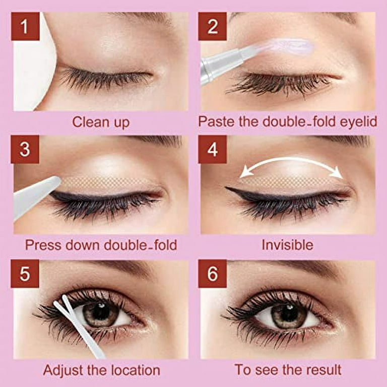 Eyelid Tape, Instant Double Eye Lid Tape Invisible, Eyelid Lifter Strips,  Eye Lift for Droopy, Uneven, Hooded Eyes, Eyelid Lift for All Eyelids