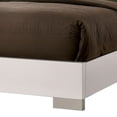 thumbnail image 5 of Benjara Modern Eastern King Size Bed with Shelved Headboard and LED Light- White, 5 of 8