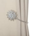 thumbnail image 5 of SUQ I OME Crystal Magnetic Curtain Tiebacks & Holdbacks Clips for Home Office Bedroom Décor, Silver, 2 Pieces, 5 of 7
