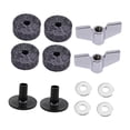 thumbnail image 2 of Milaget 12Pcs Cymbal Replacement Accessories Easy Installation Drum Cymbal s Pads Black, 2 of 9