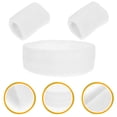 thumbnail image 2 of GOOHOCHY 1 Juego de muñequeras con diadema, diademas absorbentes de sudor, muñequeras elásticas para el sudor, 2 of 7