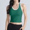 thumbnail image 6 of AherBiu Going out Tops for Women Tank Tops Slim Fitted Crewneck Ribble Knitted Sleeveless Color Blocked Cute Shirts, 6 of 8