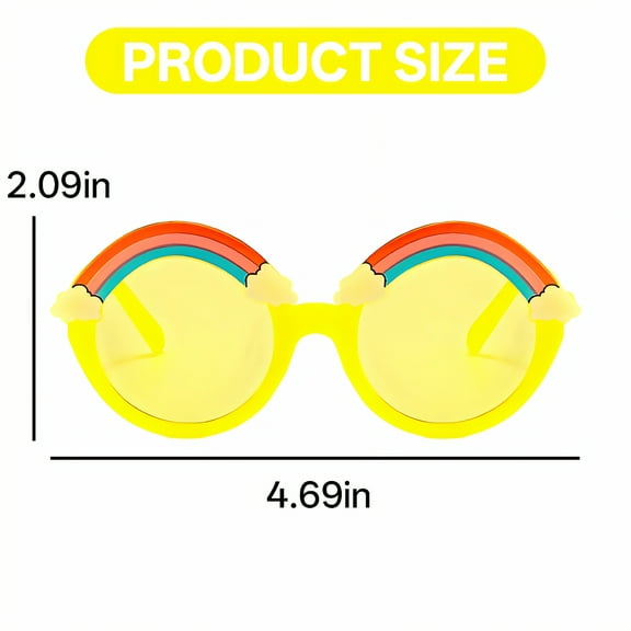 GJX 4Pcs Baby Sunglasses Toddler Boy Sunglasses Girls Sunglasses,Yellow