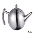 thumbnail image 2 of CIMAXIC 1.5L Belly Shape Thicker Tea Pot Linner With Filter Design Water Kettle 304 Stainless Steel Tea Kettle,7.28"X5.12"X5.12", 2 of 4