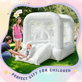 thumbnail image 4 of White Bounce House with Blower, Inflatable Bouncer Castle with Slide for Kids/Toddler Indoor/Outdoor Parties, 4 of 6