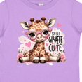 thumbnail image 4 of Inktastic You Bet Giraffe I'm Cute Girls Toddler T-Shirt, 4 of 5