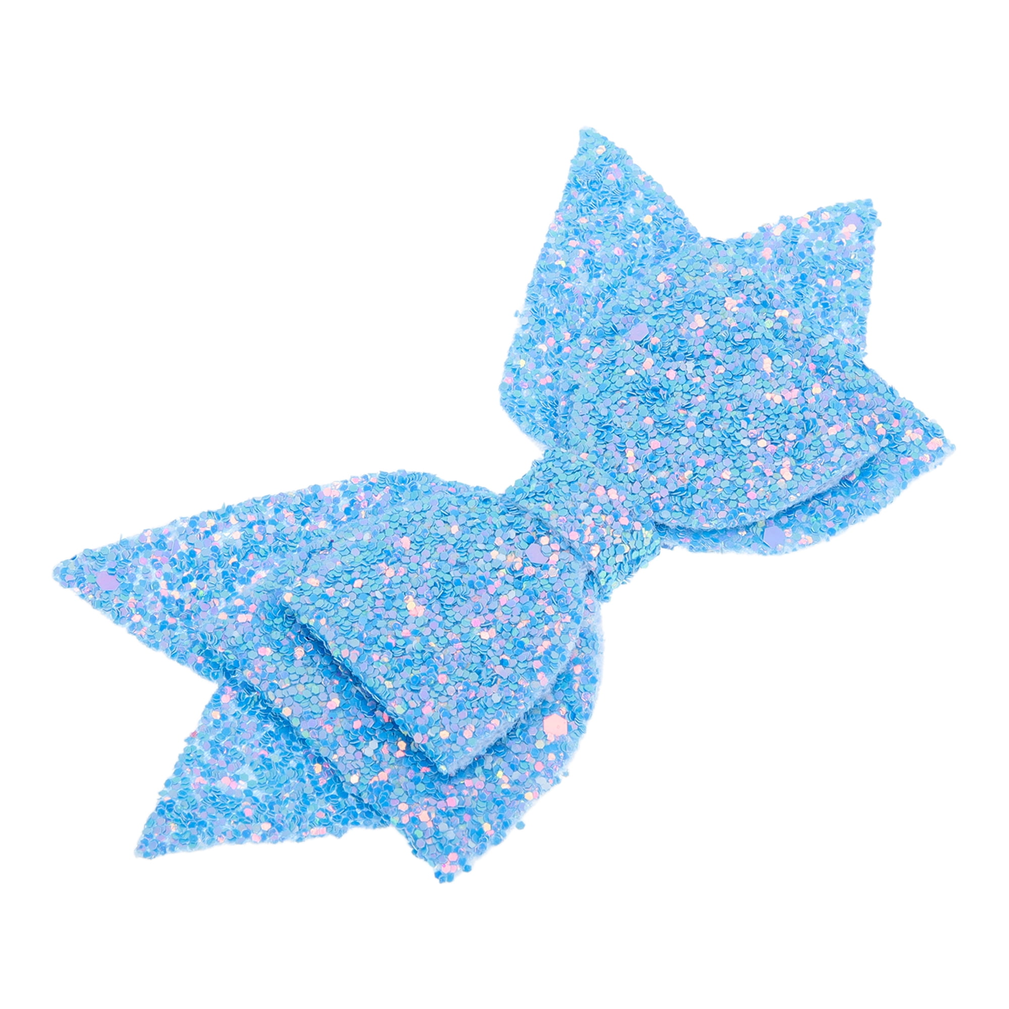 Unique Bargains 1Pc Shiny Bow Home Decoration Drinkware Accessory Blue Pink