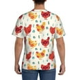 thumbnail image 2 of Rocae Flower Chicken for Men's Moisture-Wicking Crew Tee - T-Shirt for Sports, Outdoor Activities, and Casual WearSmall, 2 of 9