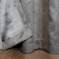 thumbnail image 3 of Geometric Wave Blackout Curtain Panels, 42" x 96", Silver by Blue Nile Mills, 3 of 7