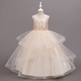 thumbnail image 6 of Girls Long Princess Dresses Gown Sleeveless Halter Strap Lace Princess Dresses with Cardigan Top 2Pcs/Set Party Ball Tulle Pageant Gowns for Evening, Wedding, Birthday,Size 4-14T, 6 of 6