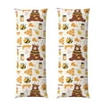 thumbnail image 2 of Bingfone Body Pillow Cover Long Pillow Case With Zipper Decorative Bedding Pillowcase 20"X54" Soft Cushion Pillow Case For Bedroom-Cute Bee Honey Jar Hive Bear, 2 of 8