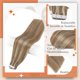 thumbnail image 2 of Extensiones de cabello con cinta adhesiva de 18 pulgadas, invisibles, con trama de piel, color 10, marrón dorado, con, 2 of 5