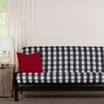 thumbnail image 2 of SIScovers Buffalo Plaid Black Full Size Futon Cover, 2 of 5