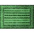 thumbnail image 1 of Ahgly Company Indoor Rectangle Abstract Emerald Green Modern Area Rugs, 2' x 3', 1 of 4