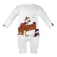 thumbnail image 6 of Calvin And Hobbes Baby Romper Toddler Long Sleeve Bodysuit Soft Skin-Friendly Jumpsuit Outfit with Snap Crotch 9-12M, 6 of 8
