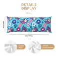 thumbnail image 2 of KLL Ultra Soft Microfiber Body Pillow Cover/Pillowcases 20"x54" with Hidden Zipper Closure-Wls And Flowers, 2 of 5