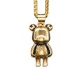 thumbnail image 4 of New Exquisite Cute Cartoon Bear 14K Yellow Gold Pendant Necklace Sweater Chain For Women Fashion Romantic Sweet Holiday Gift, 4 of 6