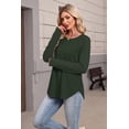 thumbnail image 5 of Ronuti Lightweight Sweatshirt for Women Fall Long Sleeve Shirts Fashion Casual Crew Neck Pullover Tops, 5 of 10
