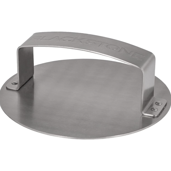 WJCA Stainless Steel Smash & Sear Press – Multi-Use Burger Smasher/Patty Maker for Griddle Grill Panini Bacon, Steak, Sandwich Ideal for Meat & Veggie Burgers