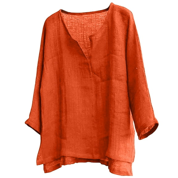 Men's Henley Neck Solid Pullover Side Split Long Sleeve Tops Casual Fall Comfy Tees Daily Lounge Pajama Shirts