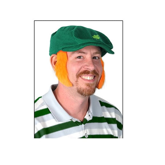Beistle Pack of 12 St. Patrick's Orange Mutton Chop Sideburn Costume Accessories 4.5"