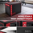 thumbnail image 4 of BalanceFrom 3-in-1 Plyometric Jump Box, Non-Slip Surface Adjustable Workout Equipment, Red, 4 of 6