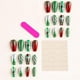 thumbnail image 5 of Uñas postizas navideñas con diseño, lindas uñas postizas con diseño de hombre de jengibre, árbol de Navidad, almendra, copo de nieve rojo, uñas acrílicas brillantes, regalos de Navidad para mujeres y, 5 of 5