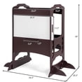 thumbnail image 2 of Costway Kids Height Adjustable Kitchen Step Stool Toddlers w/ Chalkboard, 2 of 10