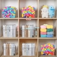 thumbnail image 3 of Sindcom 5 Pcs Extra Large Clear Plastic Storage Bins,11x11 Cube Acrylic Organizer Square Containers with Handle, 3 of 7