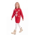 thumbnail image 2 of Actgleam Girls Sweater Dress Christmas Long Sleeve Knit Dress,8-9Y, 2 of 7