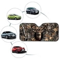 thumbnail image 4 of Xoenoiee Deer Hunting Camo Print Car Windshield Sun Shade, Foldable Car Sun Shade for Front Windshield Sunshades Sun Visor Protector Blocks UV Rays, Keep Your Vehicle Cool, 4 of 7